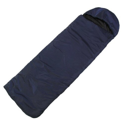 Спальный мешок Сталкер Ника синий с капюшоном вкладыш сменный в спальный мешок одеяло бязь хлопок 100% 200х90см хаки