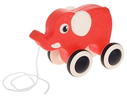 Каталка-игрушка Smart Pocket Слон 801722, красный