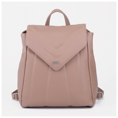 фото Рюкзак, отдел на молнии, наружный карман, цвет бежевый textura