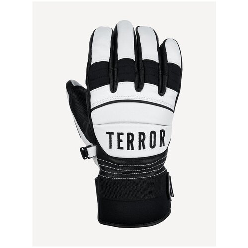 фото Перчатки terror race gloves white, размер l, цвет белый