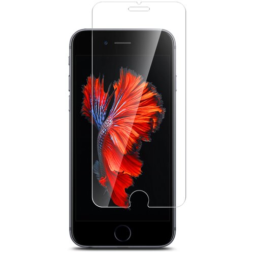 Защитное стекло на Apple iPhone 6/ 6S ( Эпл Айфон 6/6С ) на экран прозрачное 0.15мм силиконовая клеевая основа полноклеевое тонкое Brozo силиконовый чехол на apple iphone 6s 6 эпл айфон 6 6с с рисунком are you a pooch