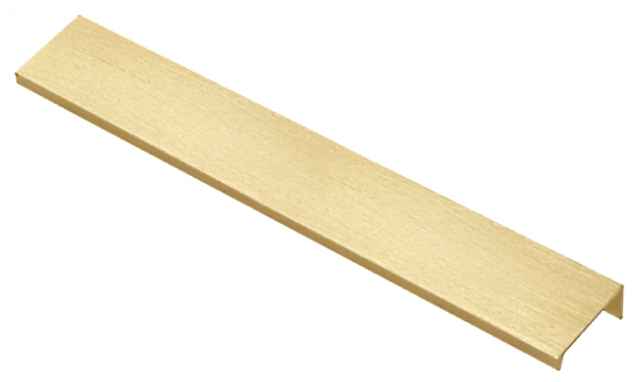 GTV Ручка мебельная алюминиевая HEXI 96мм/150мм, брашированное золото - фотография № 1