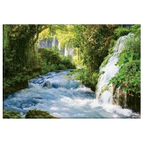 Фотообои бумажные глянцевые Тропический водопад 294*201 см (9 листов)