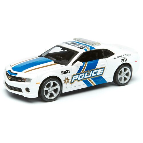 Легковой автомобиль Maisto Chevrolet Camaro SS RS 2010 Police (31208) 1:24, 23 см, белый