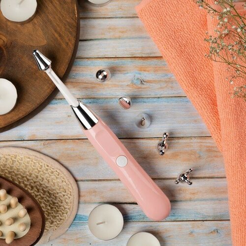 Массажёр Luazon LEM-43 для лица 6 насадок от 2ААА не в компл розовый 104100₽