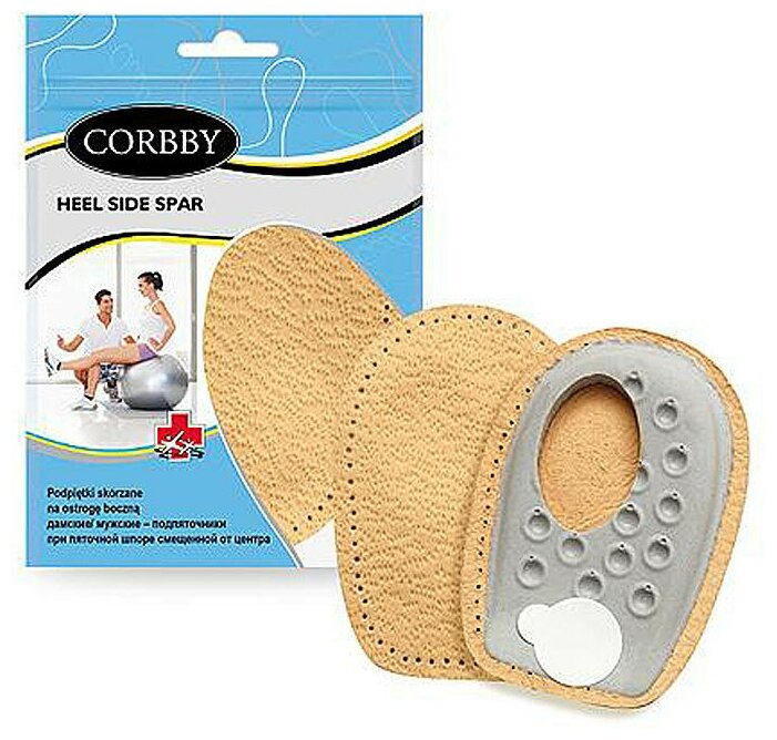 Подпяточник при пяточной шпоре смещенной от центра CORBBY Heel side spar, с отверстием. (Мужской)