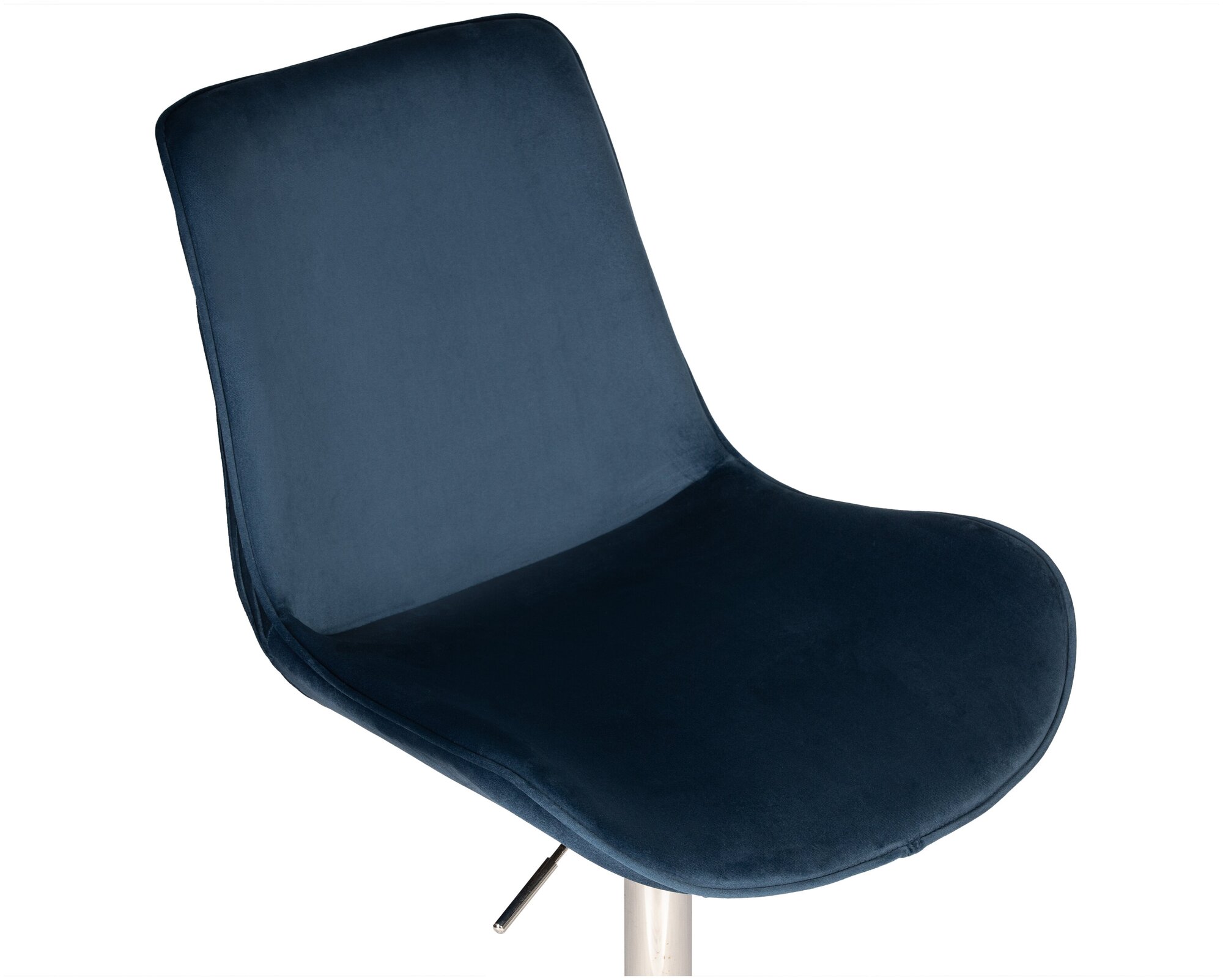 Кресло офисное DORA LM-9518, цвет сиденья синий (1922-20), цвет основания хромированная сталь - фотография № 9