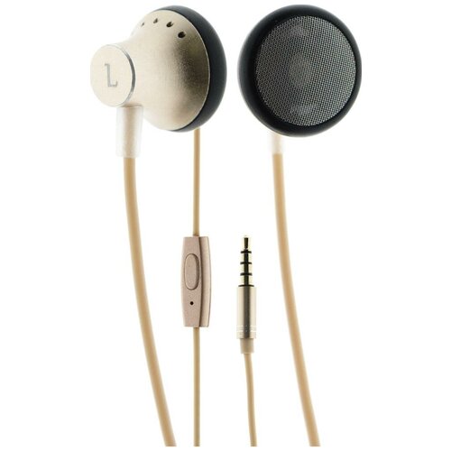 Распродажа Наушники вкладыши для AUX разъёма с микрофоном JOYROOM stereo JR-EL117 Open type music Gold 28500₽