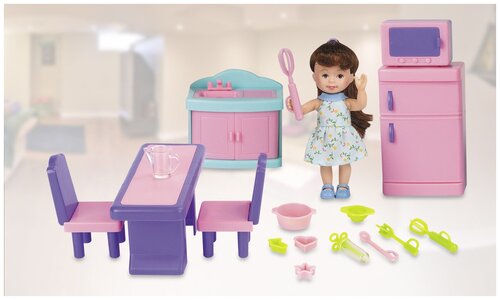 Игровой набор с куклой Paula Мой дом, кухня