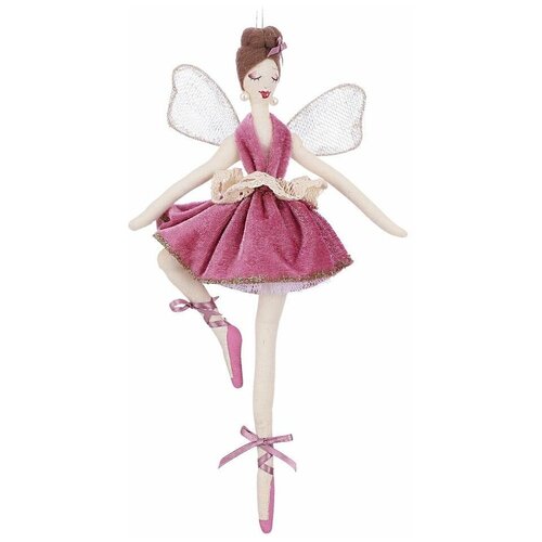 фото Кукла на ёлку фея - балерина буффа (variation), полиэстер, розовая, 30 см, edelman 1087060-v