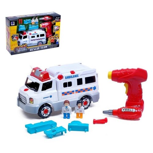 Конструктор винтовой «Скорая помощь», с электрическим шуроповёртом