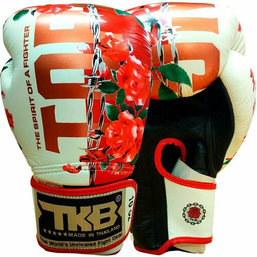 фото Боксерские перчатки top king gloves rose white 14oz
