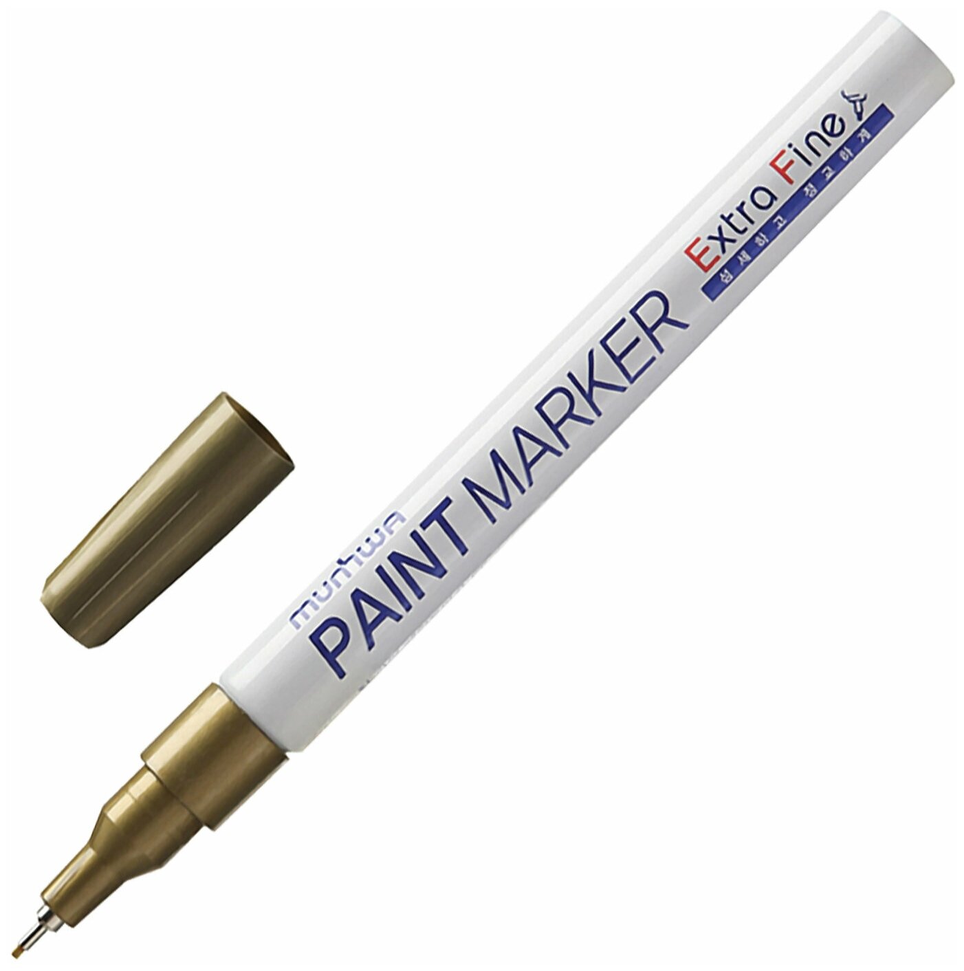 Маркер-краска (лаковый) MunHwa Extra Fine Paint Marker 1.0 мм золотой