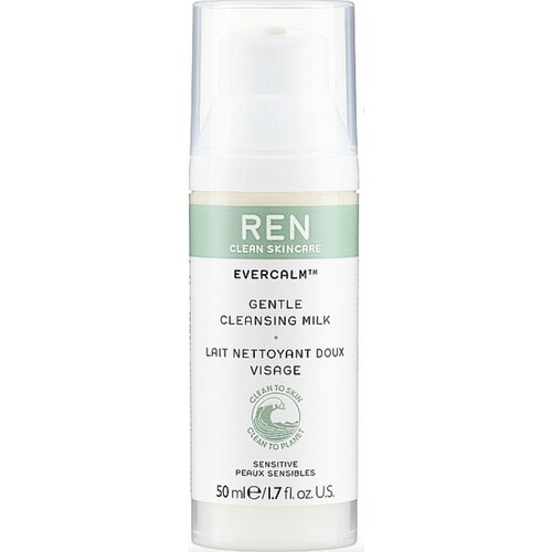 REN Clean Skincare TRAVEL Очищающее нежное молочко Evercalm Gentle Cleansing Milk 50ml