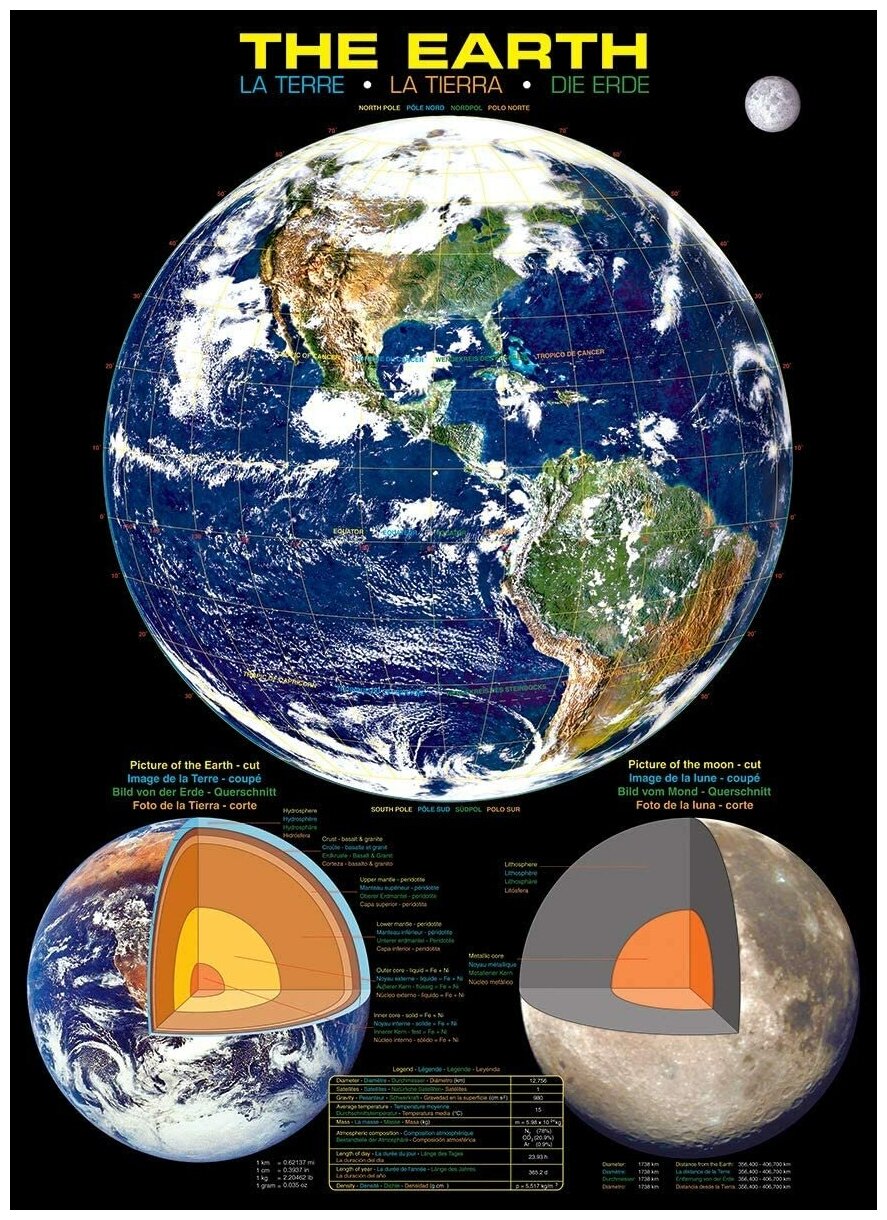 Пазл EuroGraphics Планета Земля, 1000 элементов (6000-1003) - фото №2