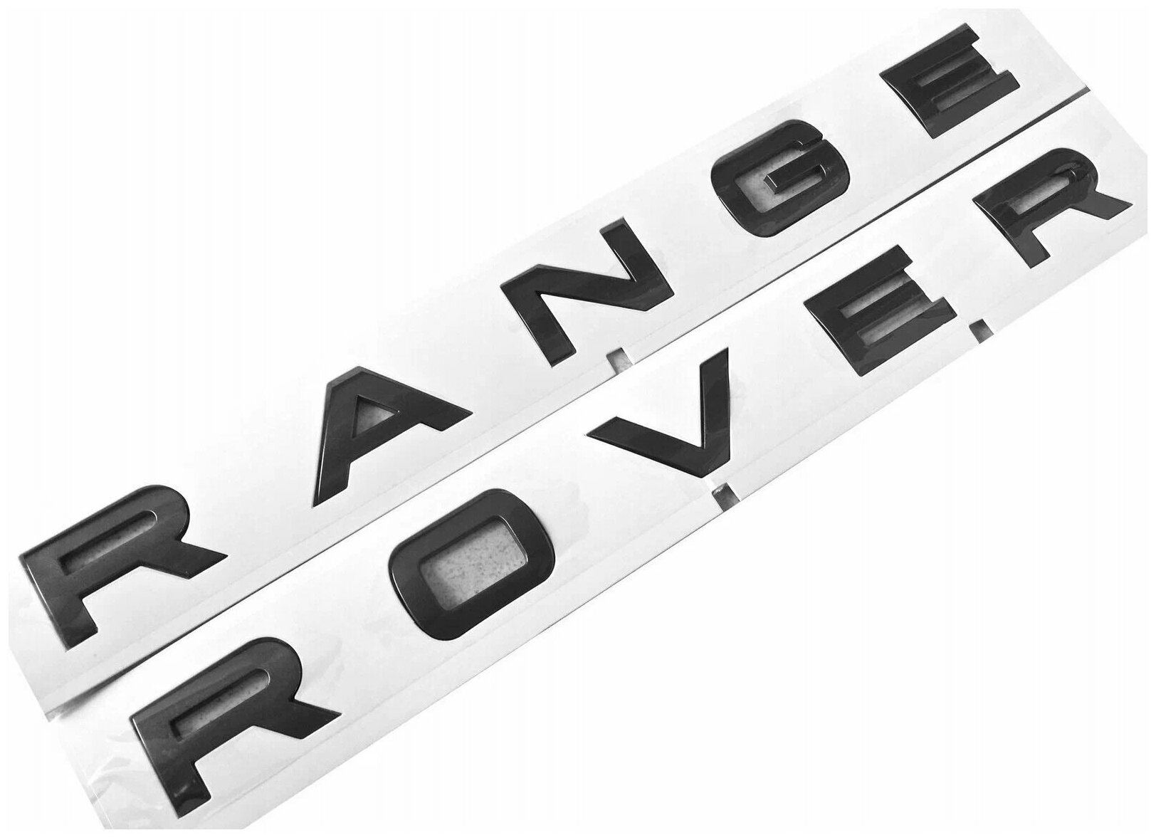 Надпись на капот или багажник для Range Rover черный глянец
