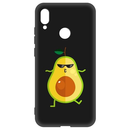 фото Чехол-накладка krutoff soft case авокадо стильный для xiaomi redmi note 7 черный krutoff group