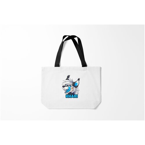 фото Сумка-шоппер / 46х35 см / звери / разные furry wolf khari burnettie