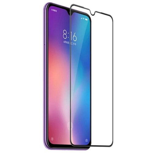 Защитное стекло 3D Tempered Glass для Xiaomi Mi 9 SE полный клей ( черная рамка )