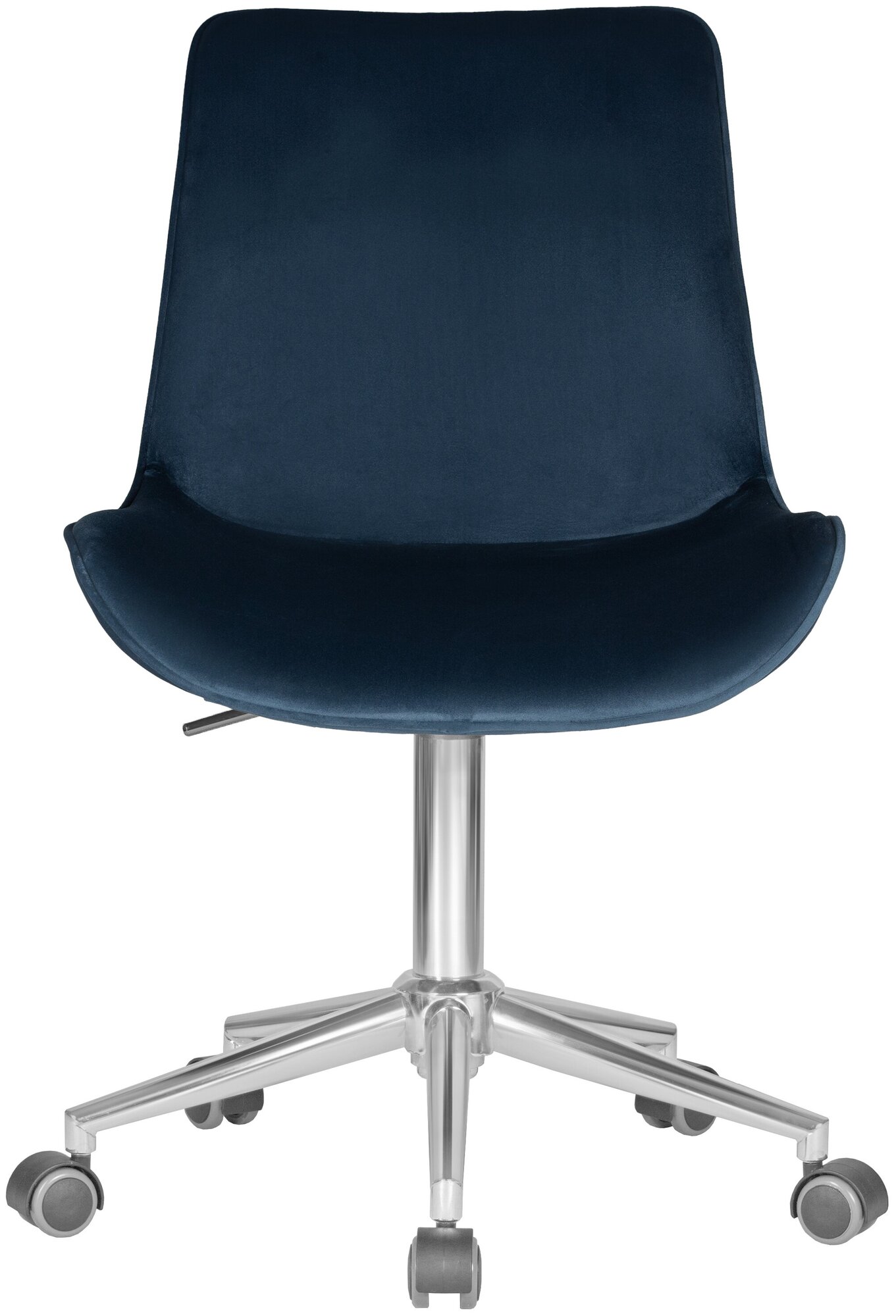 Кресло офисное DORA LM-9518, цвет сиденья синий (1922-20), цвет основания хромированная сталь - фотография № 6