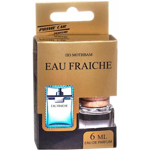 Ароматизатор для автомобиля Prime Car EAU FRAICHE 6 мл/ Подвесной стеклянный