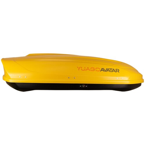 Автобокс YUAGO Avatar 460л Желтый (тиснение) (EuroLock) двусторонний