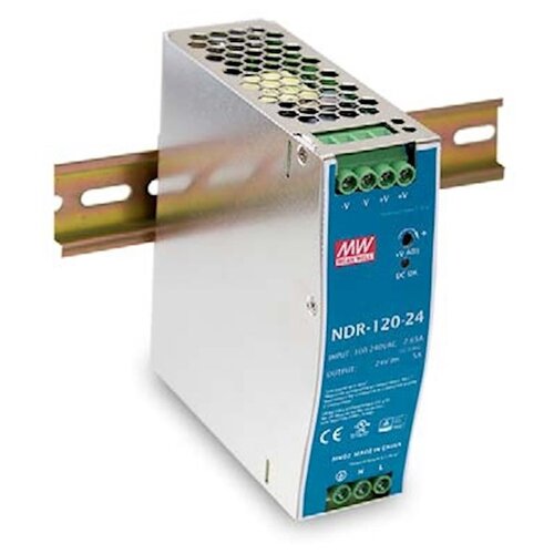 Источник питания AC/DC Mean Well NDR-120-24 120Вт блок питания h3c dg 240 5501 din rail mount 150w poe ac power supply module for industrial ethernet switches