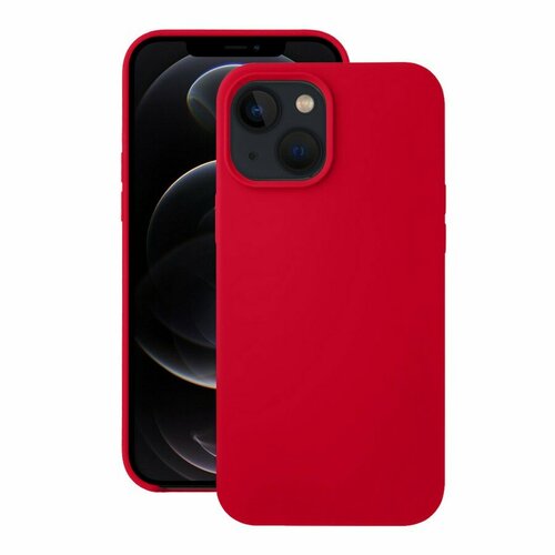 Силиконовая накладка без логотипа (Silicone Case) для Apple iPhone 13 mini (5.4) красный силиконовая накладка без логотипа silicone case для apple iphone 13 mini 5 4 белый