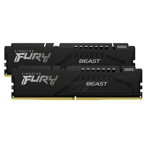 Оперативная память Kingston Fury Beast DDR5 DIMM 5200MHz PC5-41600 CL40 288-pin 16Gb (2х8) 2x8 ГБ (KF552C40BBK2-16)