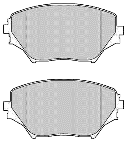 Дисковые тормозные колодки передние Allied Nippon ADB0944 для Toyota RAV4 (1 шт.)