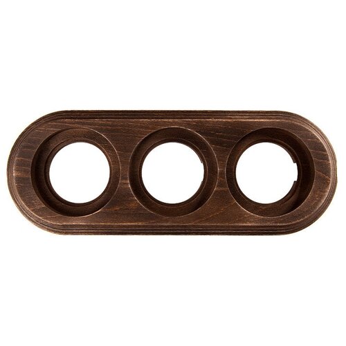 Рамка трехместная для ретро-выключателя, розетки 