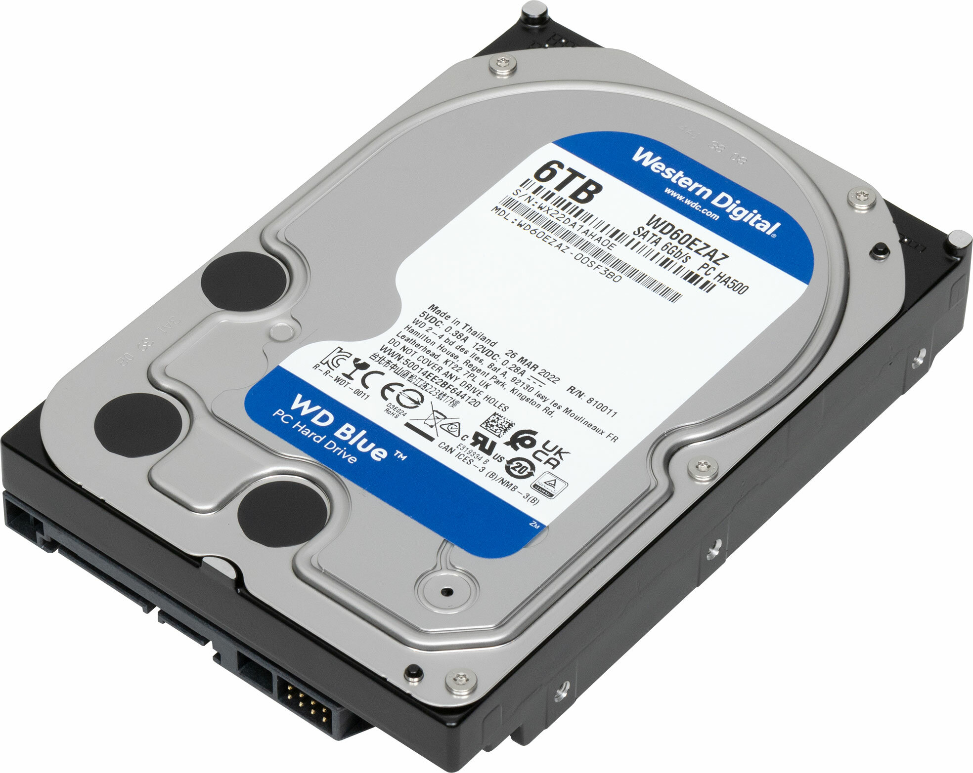 Жесткий диск WD Blue , 6Тб, HDD, SATA III, 3.5" - фото №10