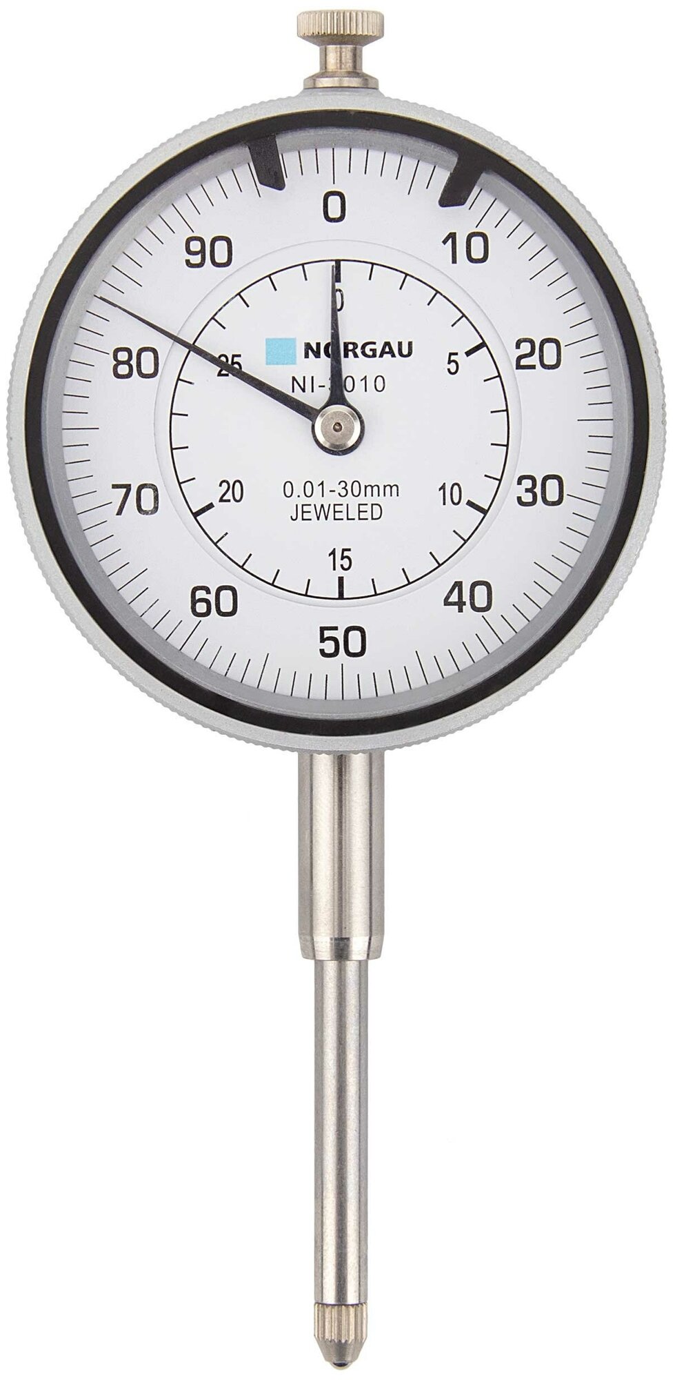 Индикатор часового типа NORGAU Industrial, в Гос. реестре, диапазон измерений 0-30 мм