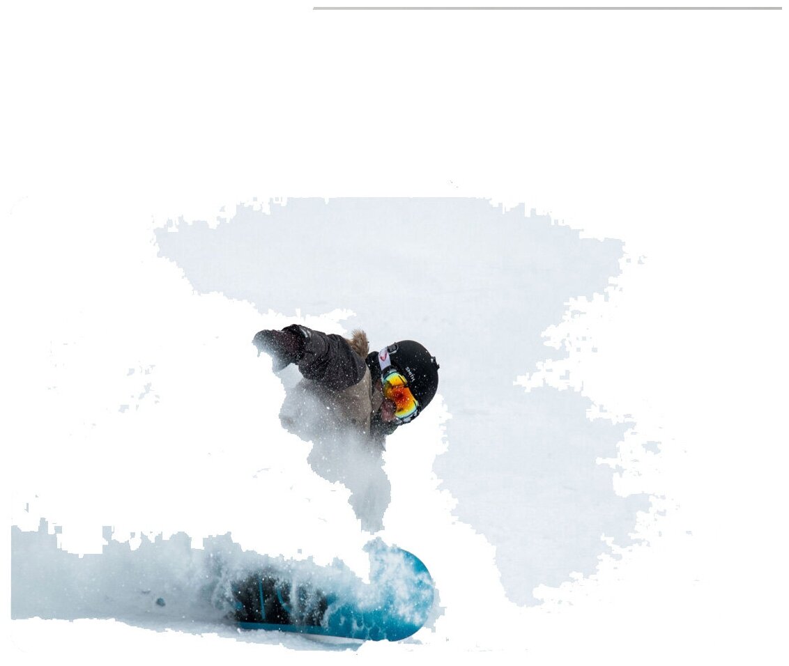 Коврик для мыши 420*290*3 CoolPodarok Сноуборд Сноубордист Снег