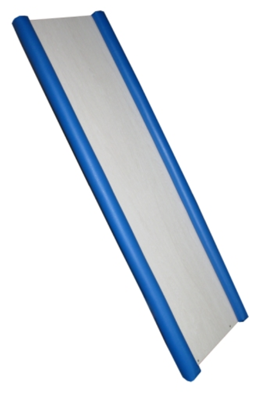 Дополнительная горка Вертикаль ДСП с мягкими бортиками, серый/синий