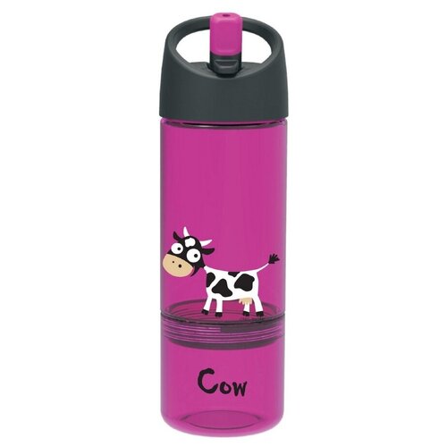 Детская бутылка 2в1 Carl Oscar Cow фиолетовая