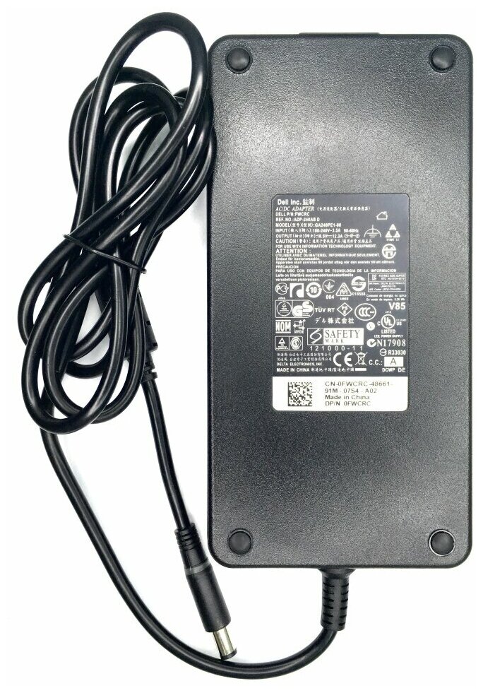 Блок питания для ноутбука Dell 19.5V 12.3A (7.4-5.0) 240W Slim