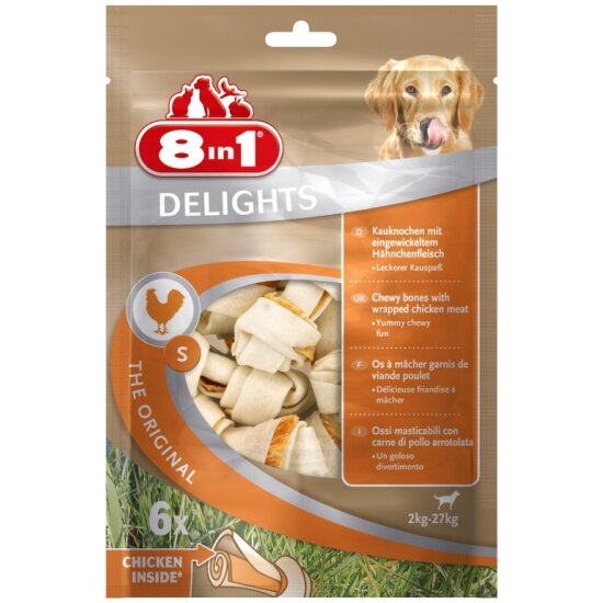 Лакомство 8IN1 Delights S (11см) 6 шт. с куриным мясом