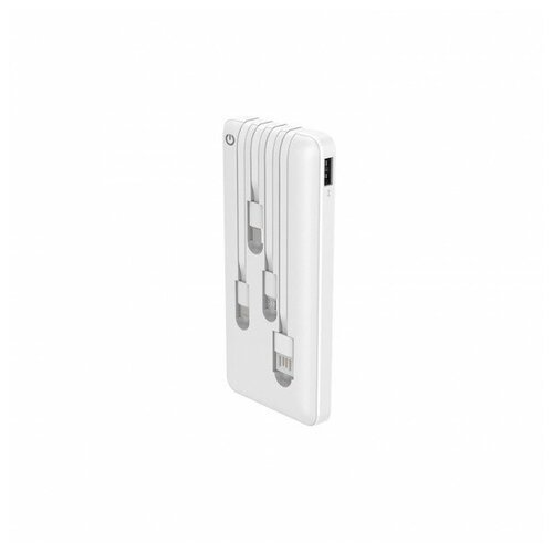 Perfeo Powerbank ABSOLUTE 10000mah In Micro usb USB Out USB Micro usb Type-C Lightning 21А White PF_B4879 134000₽