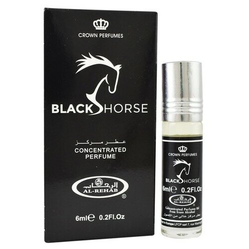 Масляные духи ролик унисекс Black Horse, 6 мл