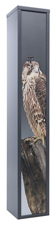 Сейф оружейный SAFEBURG беркут 3 PRINT на 3 ствола, максимальная высота оружия 1376 мм, ключевой замок, 1500×250×250
