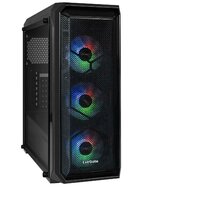 Корпус системного блока EXEGATE i3 NEO-NPX700 (ATX, NPX700 12см, 2*USB+1*USB3.0, HD аудио, черный, 3 вент. 12см с RGB подсветкой, контроллер