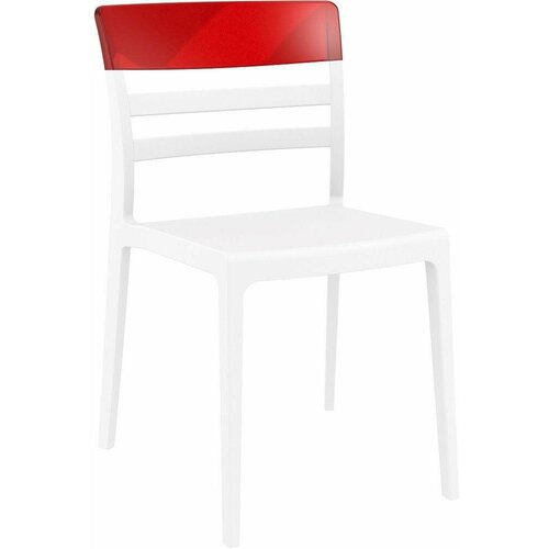 Стул пластиковый ReeHouse Siesta Contract Moon 234/090-2702 белый, красный стул пластиковый siesta contract moon белый красный