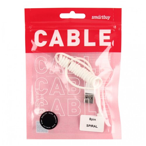 защита кабеля usb кабель спиральный рандомный кабель для наушников кабель для мыши ремешок для задней части органайзер для кабеля Дата-кабель USB Lightning Smartbuy iK-512sp