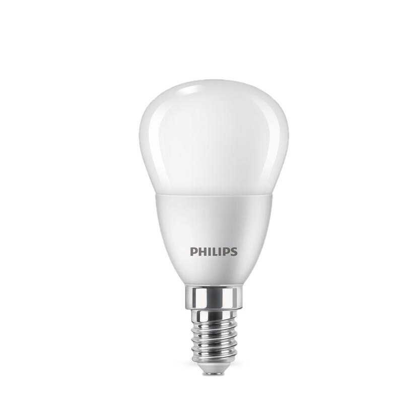 Лампа светодиодная E14 шар/P46, 5Вт, 4000K-4000K / нейтральный свет, 500лм, Philips (929002970037) - фото №1