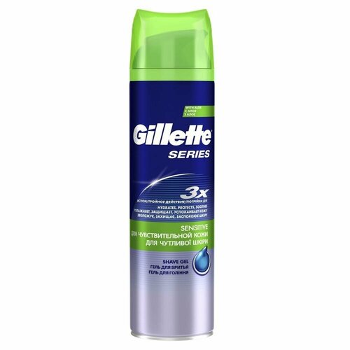 Гель для бритья GILLETTE Series для чувствительной кожи средства для бритья gillette гель для бритья sensitive для чувствительной кожи с алоэ