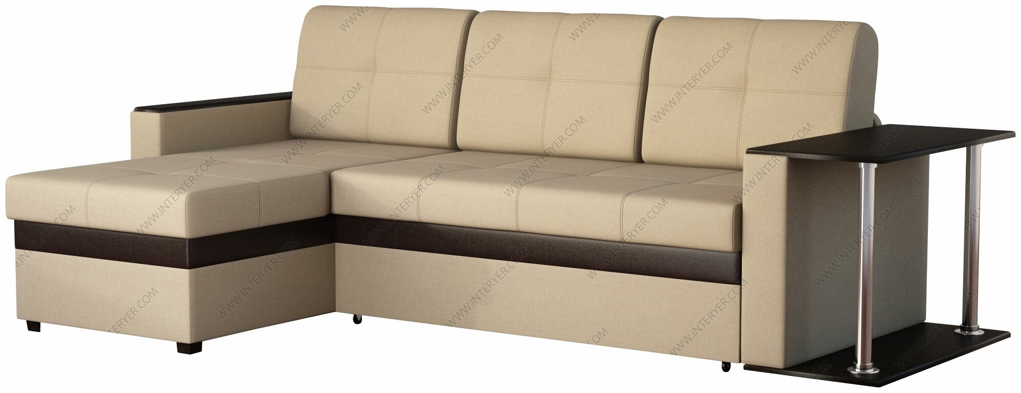 Угловой диван Leticiya А Атланта 3 со столом У2 (Leticiya)