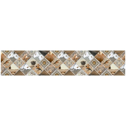 Кухонный фартук/стеновая панель для кухни/фартук на кухню 3D-эффект на основе SPC (каменно-полимерный композит) 3000*610*2мм PC 58