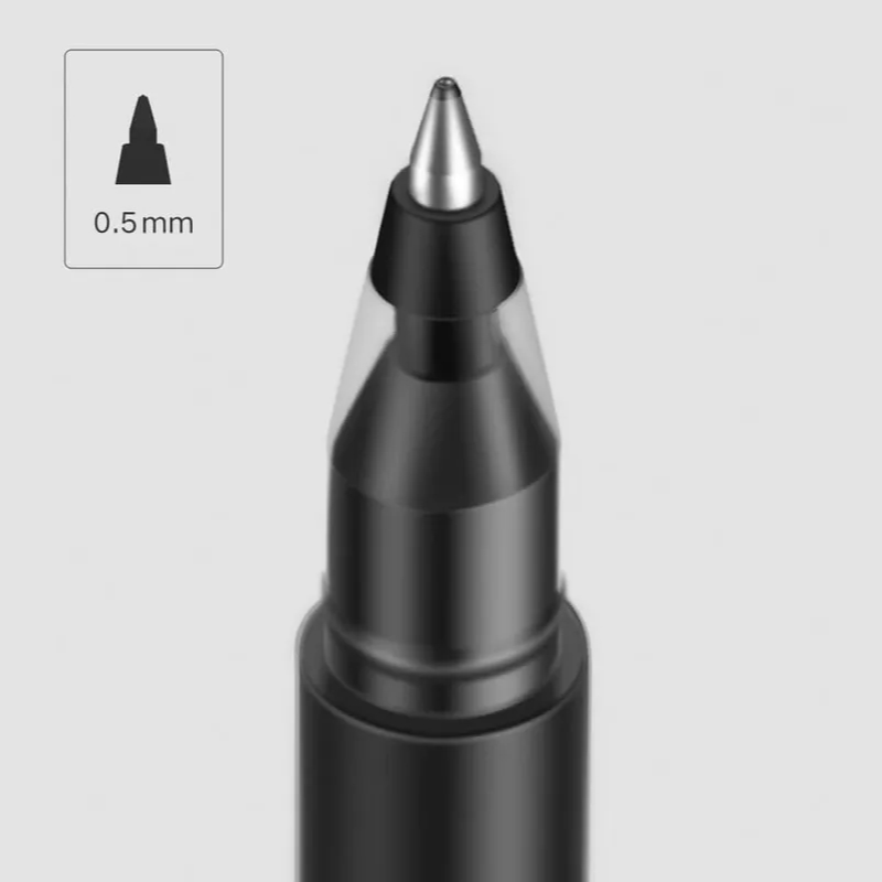 Набор гелевых ручек Xiaomi Mi Gel Pen (10 шт.) черный цвет чернил, Ручка гелевая чёрная Xiaomi Mi Gel Pen (10 шт.), Ручка гелевая черная, Ручка