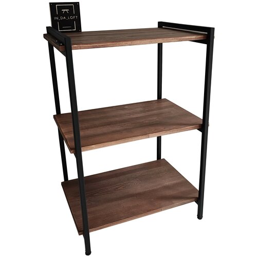 Этажерка в стиле лофт IN_DA_LOFT Массив дерева / металл (Д*Ш*В 60см*44см*86см)